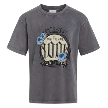 Grunt T-shirt Bardia Washed Grey